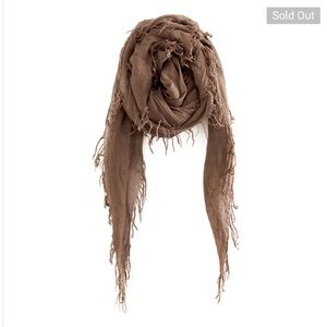 New Chan Luu Deep Taupe Scarf Rare Color Forever Classic